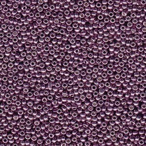 Miyuki Rocailles Perlen 4mm 4220 Duracoat galvanized Eggplant 20gr